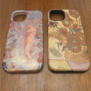 Casely iPhone 15 6.1” The Met Pandora and Van Gogh Sunflowers Cases